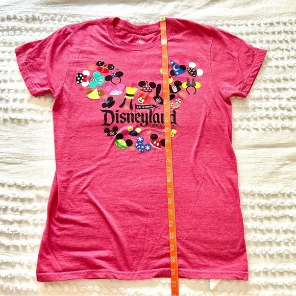 Disneyland Mickey Mouse Mickey Ears Red Colorful T shirt Sz Small - Picture 9 of 11